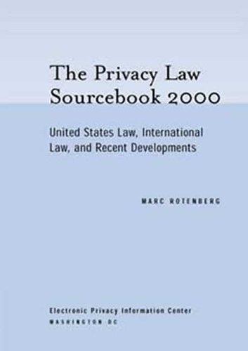 Cover for The Privacy Law Sourcebook 2000 