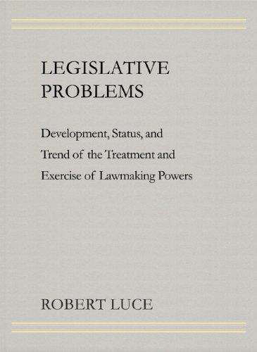 Cover for Legislative Problems