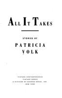Cover for All it takes