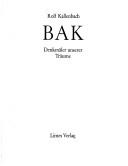 Cover for Bak: Denkmaler unserer Traume 