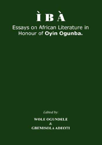 Cover for Iba. Essays on African Literature in Honour of Oyin Ogunba