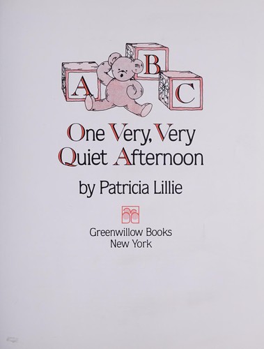 Cover for One very, very quiet afternoon