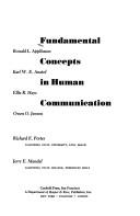 Cover for Fundamental concepts in human communication