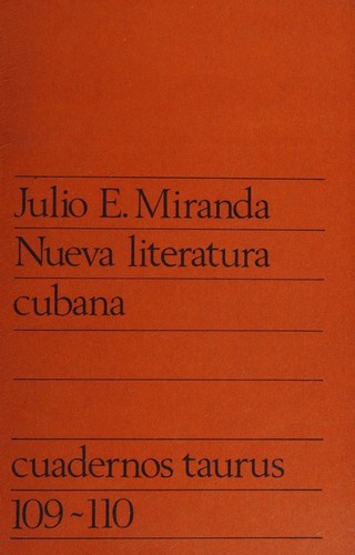 Cover for Nueva literatura cubana