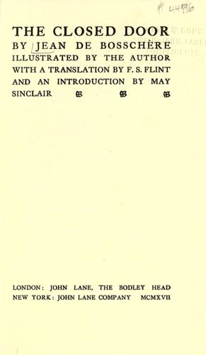 Cover for The closed door