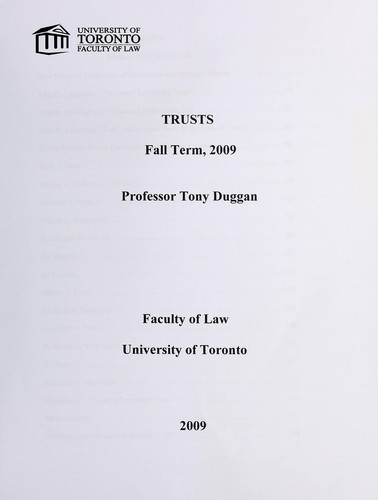 Cover for Trusts
