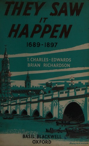 Cover for They saw it happen