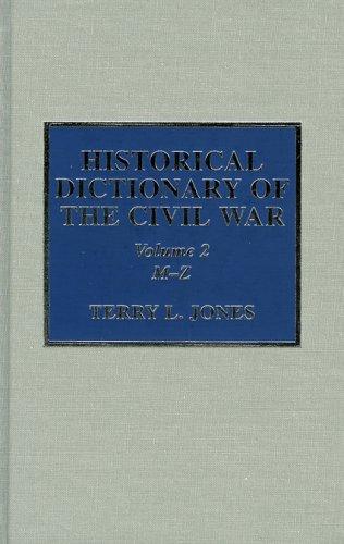 Cover for Historical dictionary of the Civil War