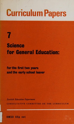 Cover for Science for general education