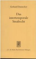 Cover for Das intertemporale Strafrecht