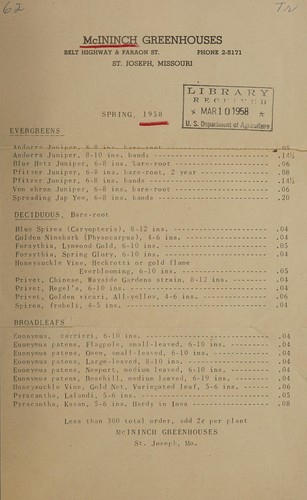 Cover for Spring, 1958