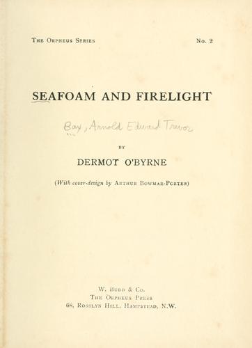 Cover for Seafoam and firelight