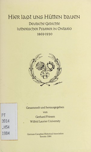 Cover for Hier lasst uns Hütten bauen