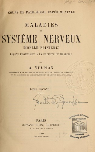 Cover for Maladies du système nerveux