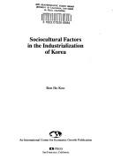 Cover for Sociocultural factors in the industrialization of Korea