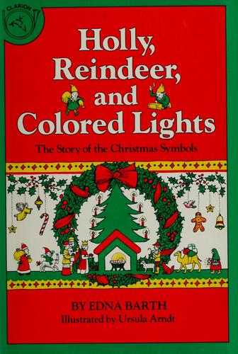 Cover for Holly, reindeer, and colored lights
