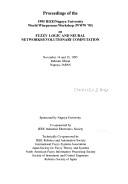 Cover for Proceedings of the 1995 IEEE/Nagoya-University World Wisepersons Workshop (WWW '95) on Fuzzy Logic and Neural Networks/Evolutionary Computation