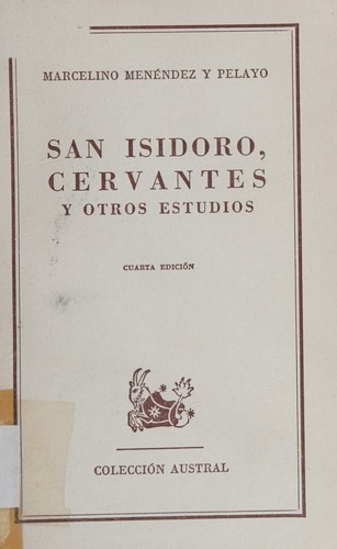 Cover for San Isidoro, Cervantes, Y Otros Estudios