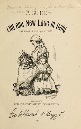 Cover for A guide to old and new lace in Italy
