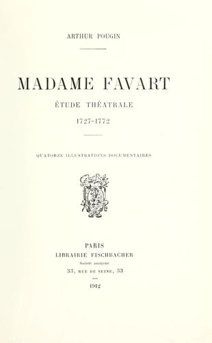 Cover for Madame Favart