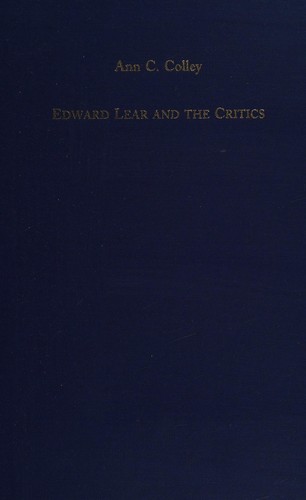 Cover for Edward Lear and the critics
