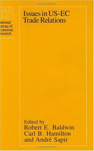 Cover for Issues in US-EC trade relations