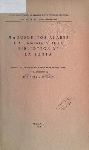 Cover for Manuscritos arabes y aljamiados de la Biblioteca de la Junta