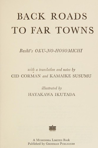 Cover for Back roads to far towns