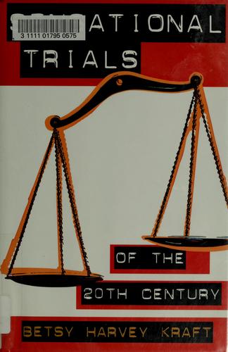Cover for Sensational trials of the 20th century