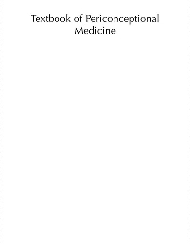 Cover for Textbook of periconceptional medicine