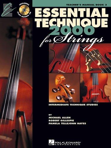 Cover for Essential Technique 2000, for Strings Teacher's Manual Book 3 (Intermediate Technique Studies, Teacher's manual BOOK 3)