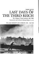 Cover for Last days of the Third Reich