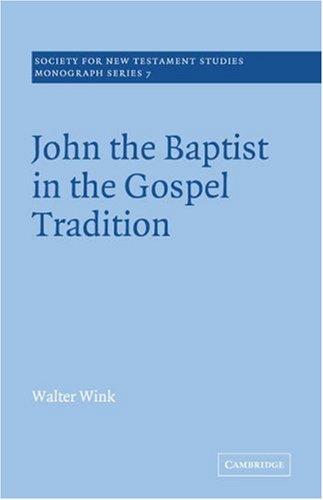 Cover for John the Baptist in the Gospel Tradition