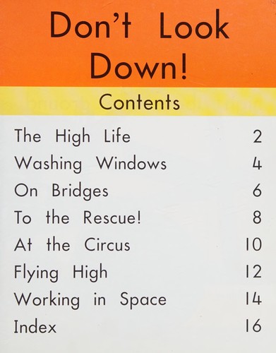 Cover for Don't look down!