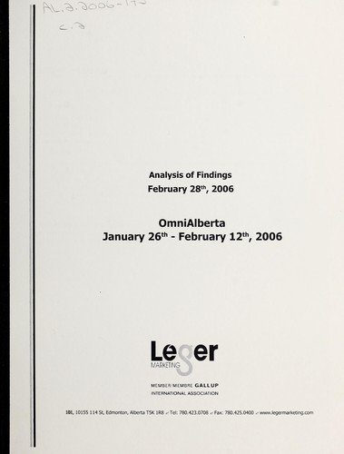 Cover for OmniAlberta January 26th - February 12th, 2006