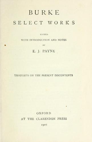 Cover for Select works.