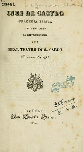 Cover for Ines de Castro