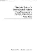 Cover for Nonstate actors in international politics