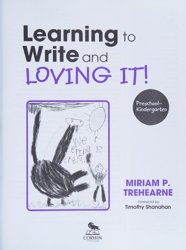 Cover for Learning to write and loving it! preschool-kindergarten