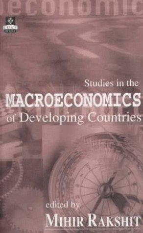 Cover for Studies in the macroeconomics of developing countries