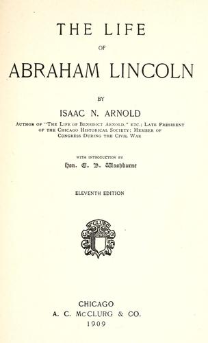 Cover for The life of Abraham Lincoln