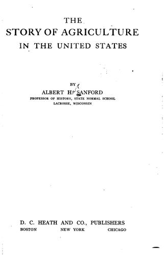 Cover for The story of agriculture in the United States