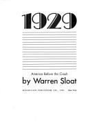 Cover for 1929, America before the Crash