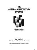 Cover for The Australian monetary system, 1851 to 1914