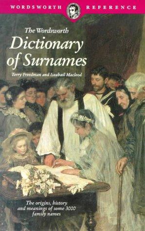 Cover for Dictionary of Surnames (Wordsworth Collection)