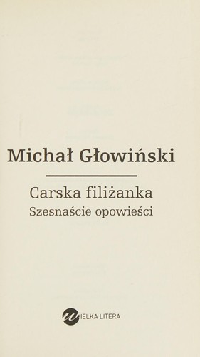 Cover for Carska filizanka