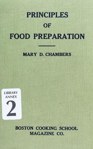 Cover for Principles of food preparation