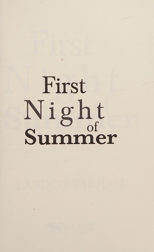 Cover for First Night of Summer
