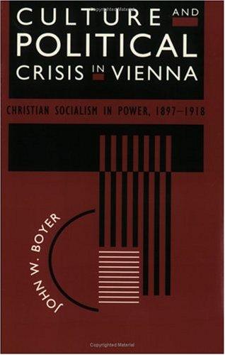 Cover for Culture and political crisis in Vienna