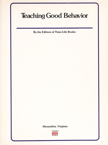 Cover for Teaching good behavior